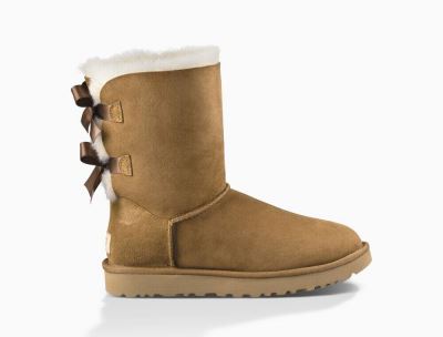 UGG Bailey Bow II Boots for Womens - Chestnut/Brown India